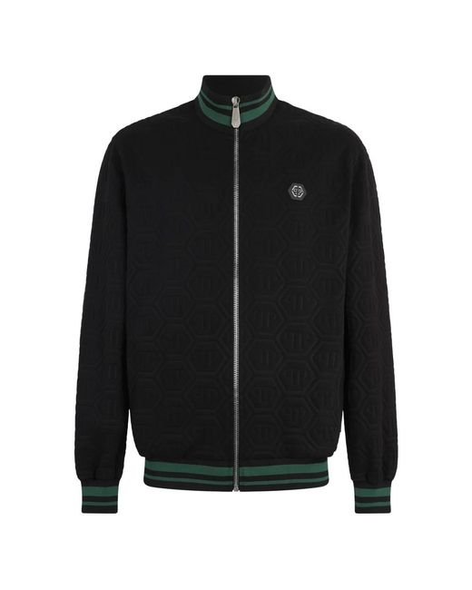 Philipp Plein Black Zip-Throughs for men