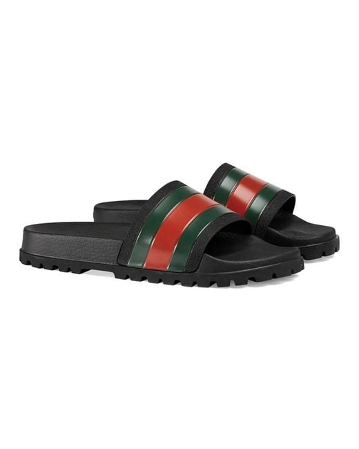 Gucci Black Sliders for men