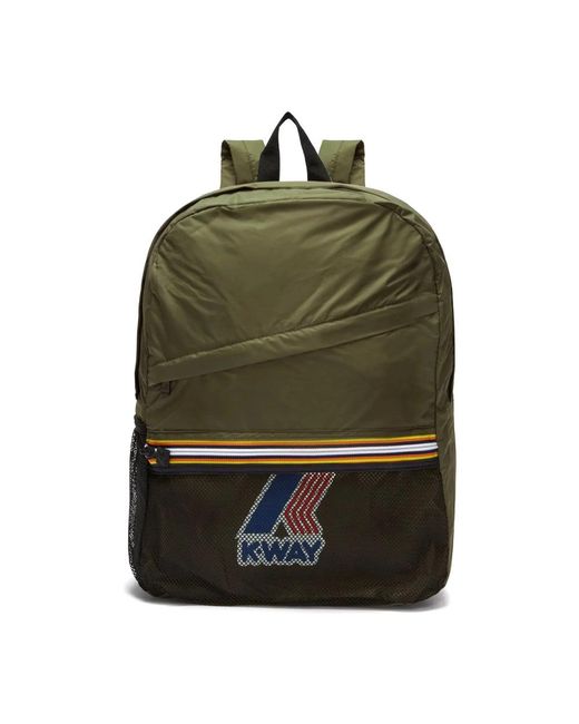 K-Way Green Backpacks for men