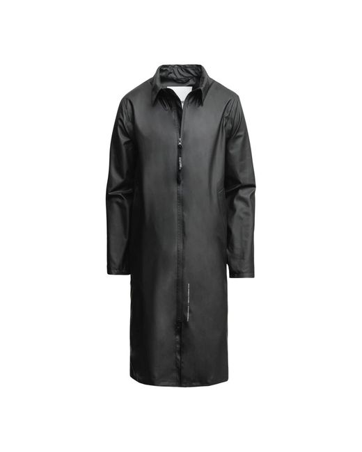Stutterheim Black Leichte wasserdichte parka