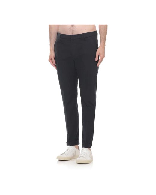 Dondup Gray Slim-Fit Trousers for men