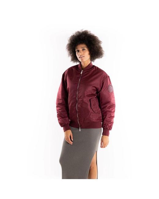 hinnominate Technische Nylon Bomberjack in het Red