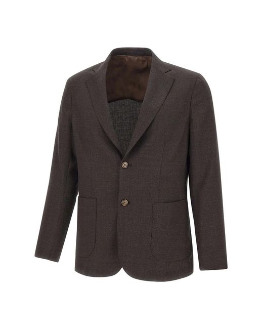 Barba Napoli Black Blazers for men