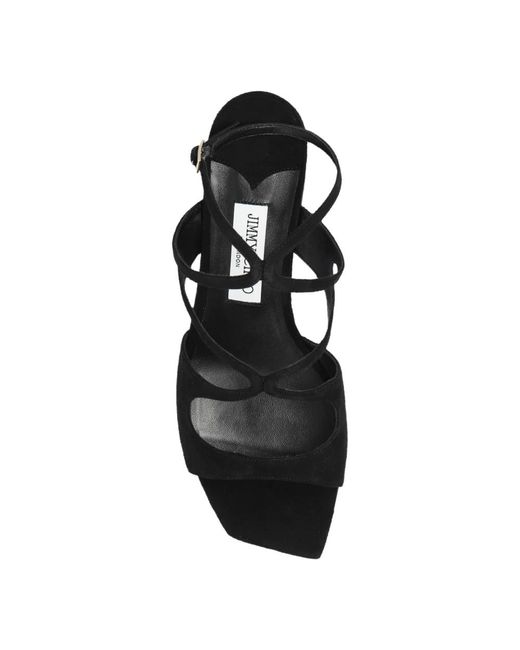Jimmy Choo Black 'azilia' high-heel-sandalen