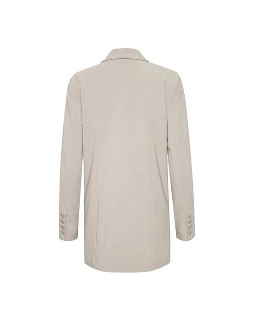 Gestuz Boxy Fit Blazer String in het Natural