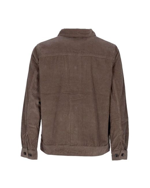 Vans Cord-Arbeitsjacke Mit Kragen in Brown für Herren