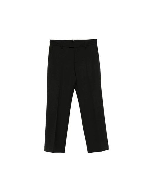 Berwich Black Straight Trousers