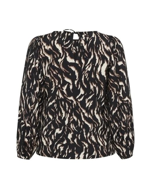 Blouses Kaffe de color Black