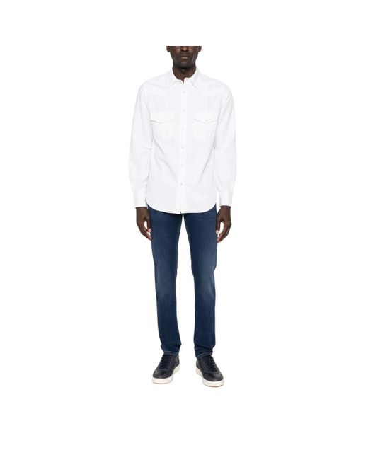 Jacob Cohen White Casual Shirts for men