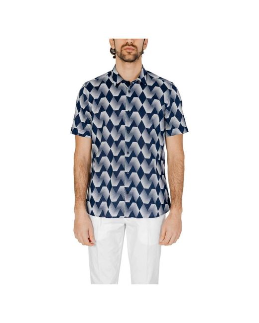Antony Morato Blue Short Sleeve Shirts for men