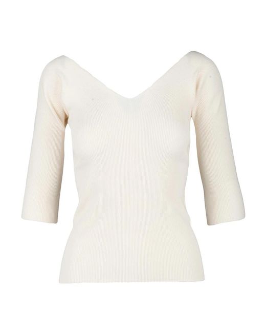 Weekend by Maxmara Oceaan Onderjasje 3/4 Mouwen Top in het White