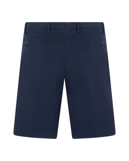 Fedeli Blue Casual Shorts for men