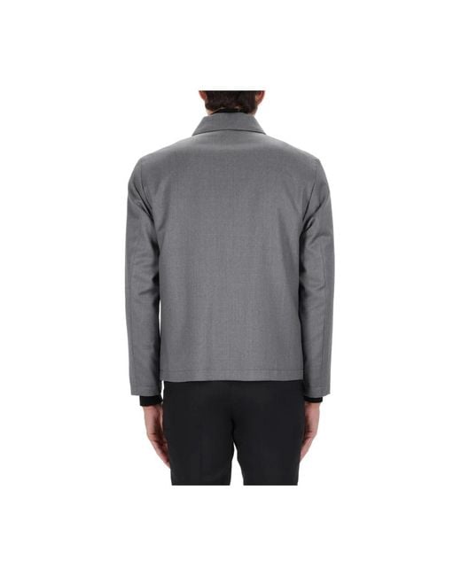 Light Jackets Boss de hombre de color Gray
