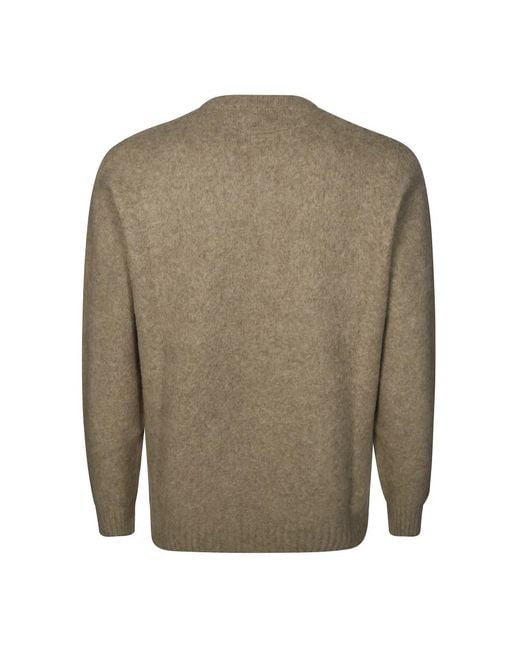 Round-Neck Knitwear Drumohr de hombre de color Brown