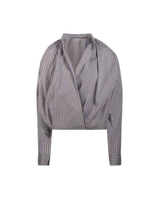 Dries Van Noten Gray Blouses