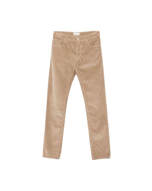 Jacob Cohen Kamelhose Fünf-Taschen-Styling in Natural für Herren