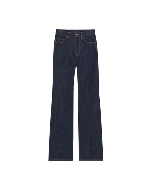 Saint Laurent Blue Wide Jeans