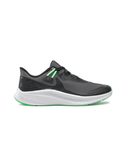 Nike Schwarze quest 3 shield sneakers in Gray für Herren