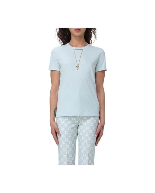 Elisabetta Franchi Blue T-Shirts