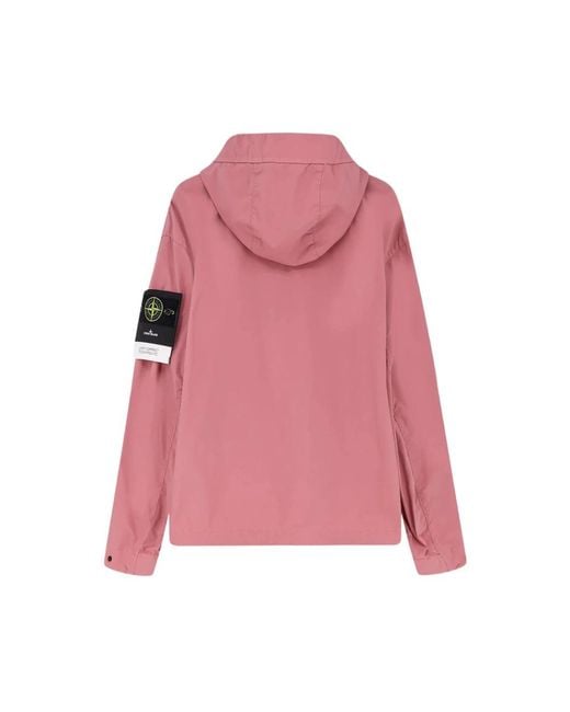 Stone Island Pink Light Jackets for men