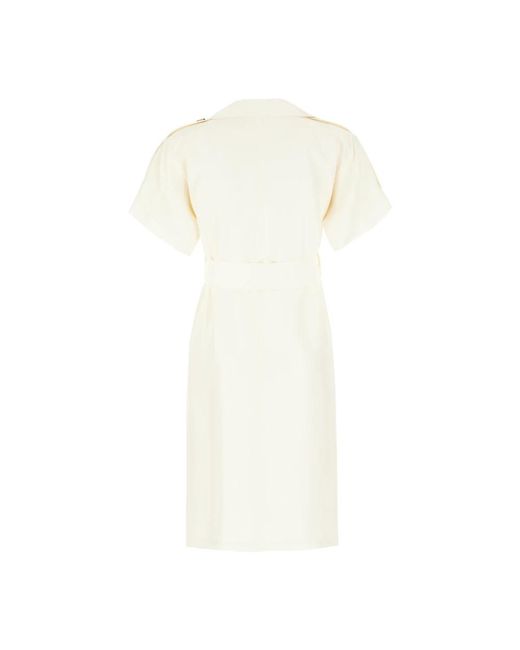 Burberry White Short Dresses