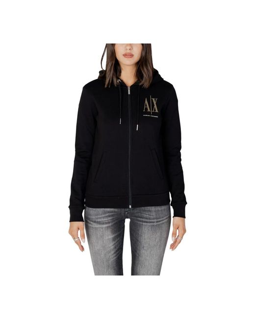 Sudadera Negra Para Mujer, Mujer, Talla ARMANI EXCHANGE de color Black
