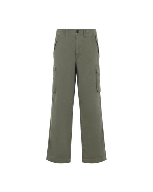 Burberry Gray Straight Trousers for men