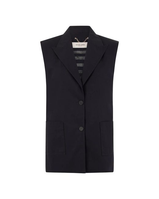 Golden Goose Deluxe Brand Blue Vests