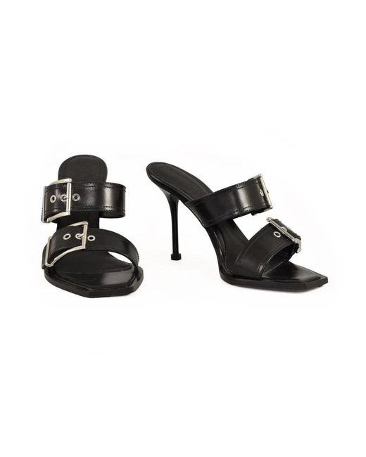 Alexander McQueen Heeled Mules in het Black
