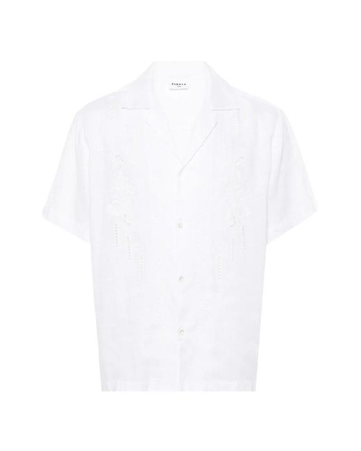 P.A.R.O.S.H. White Short Sleeve Shirts for men