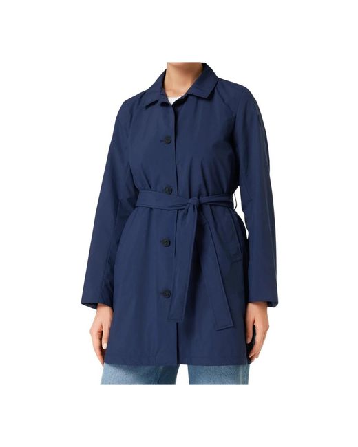 Save The Duck Blue Trench Coats