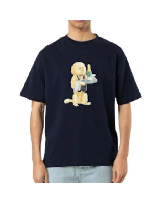 Drole de Monsieur Blaue T-Shirts Und Polos in Blue für Herren