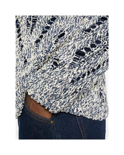 Amaranto Gray Round-Neck Knitwear for men