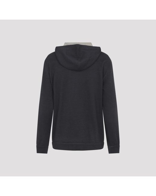 Brunello Cucinelli Blue Zip-Throughs