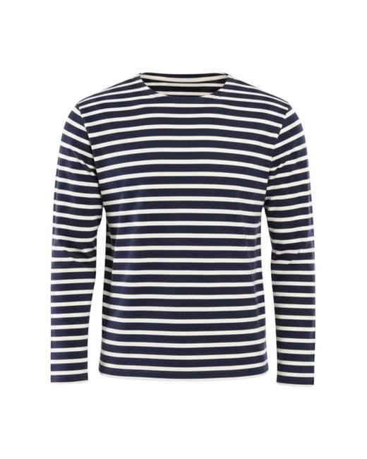 Armor Lux Blue Long Sleeve T-Shirts for men
