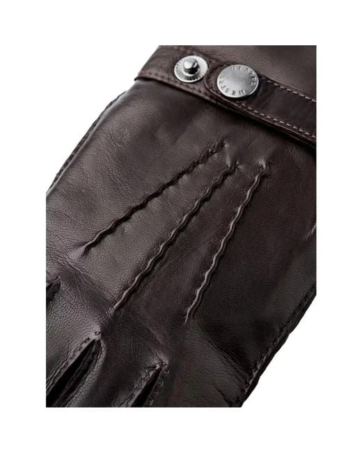 Hestra Black Gloves for men