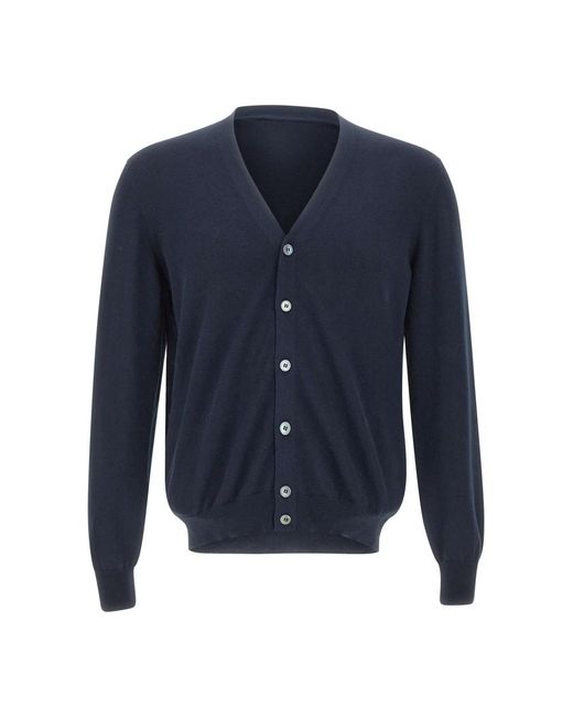 Gran Sasso Blue Cardigans for men