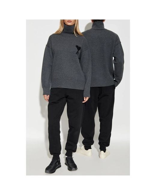 AMI Gray Turtlenecks