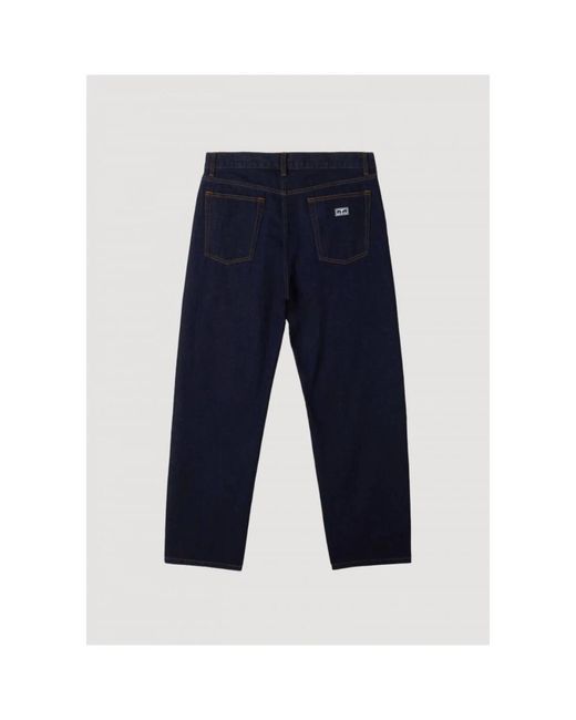 Obey Jeans ,Blauw ,Denim Rinse Werk Denim Broek in het Blue voor heren
