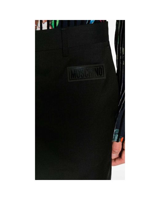 Trousers > straight trousers Moschino pour homme en coloris Black
