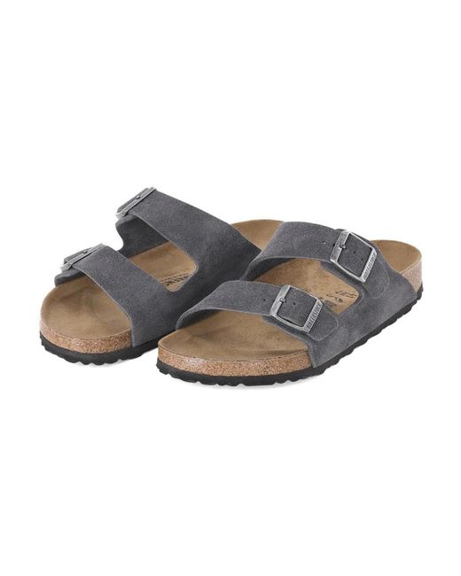 Birkenstock Gray Sliders for men