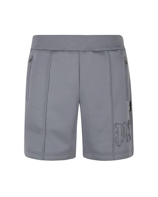Palm Angels Monogramm Neopren Shorts in Gray für Herren