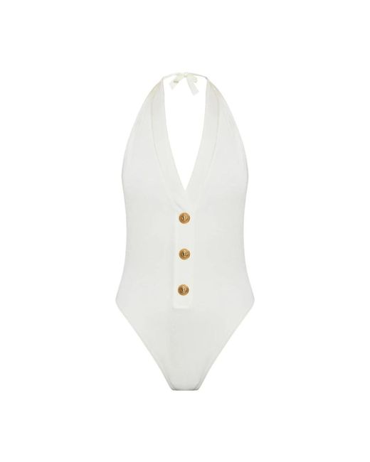 One-Piece Balmain de color White