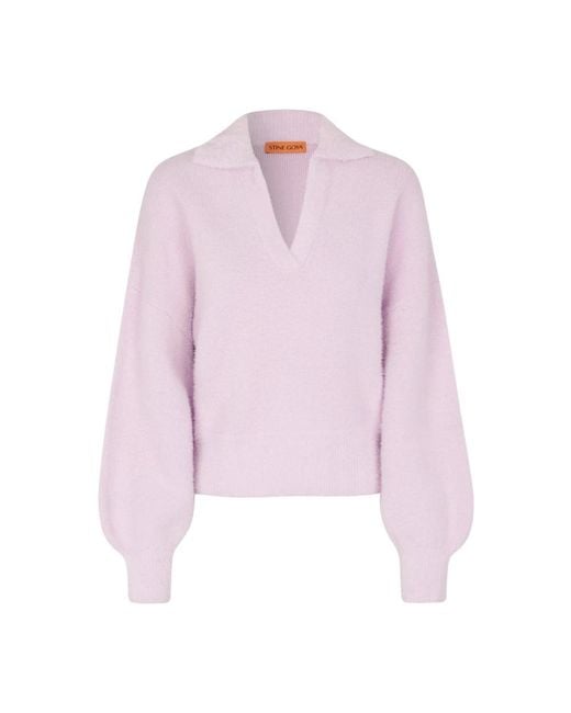 Stine Goya Pink V-Neck Knitwear
