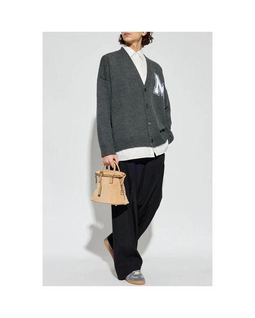 MM6 by Maison Margiela Gray Cardigans for men