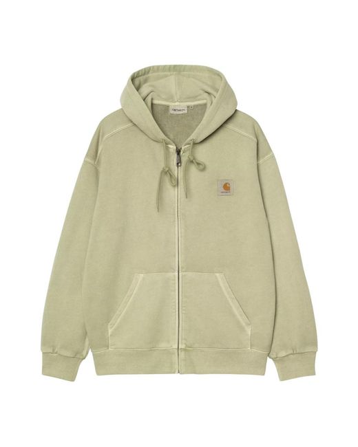 Carhartt Hoodies & Sweatvesten ,Groen ,Katoen Hooded Nelson Jacket in het Green voor heren