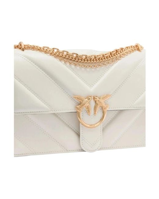 Pinko White Shoulder Bags