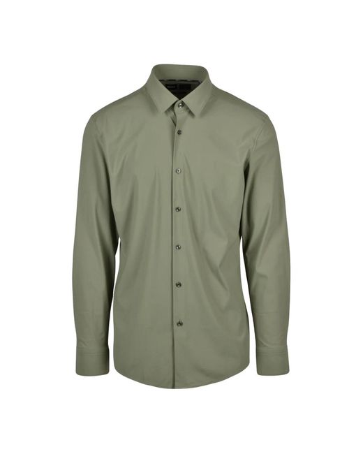 Boss Stretch Blouse in het Green voor heren