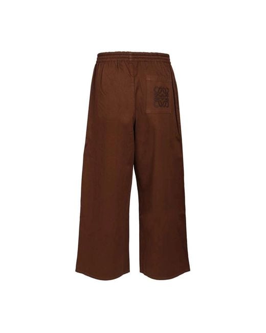 Loewe Brown Wide Trousers for men