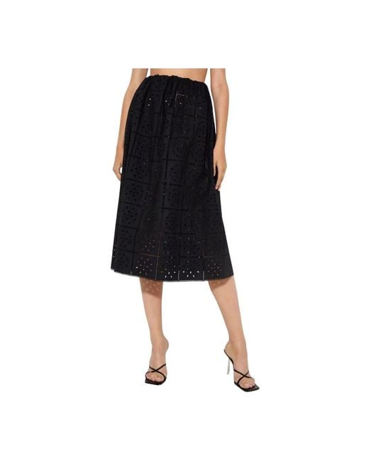 Ganni Black Midi Skirts